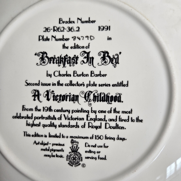 The Bradford Exchange 'Breakfast in Bed' - Picture 3 of 3
